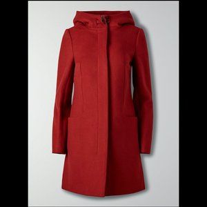 Babaton Red Pea Coat